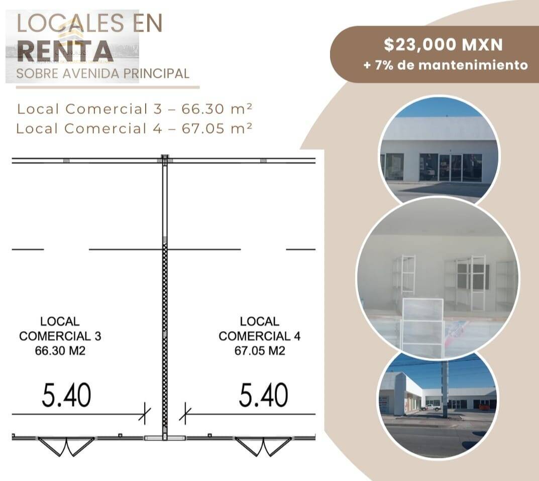 SE RENTA MAGNIFICO LOCAL, SOBRE AVENIDA PRINCIPAL